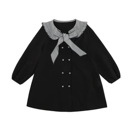 Curved Tie-Ups Bow Detailed Knee Length A-Line Dress