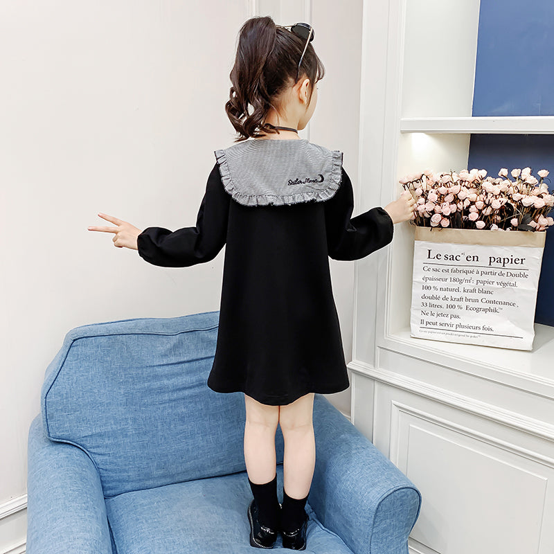 Curved Tie-Ups Bow Detailed Knee Length A-Line Dress