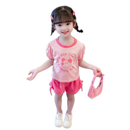 Girls Printed Top With Shorts