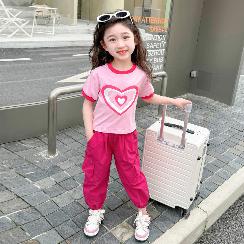 Girls Printed Top With Pyjamas
