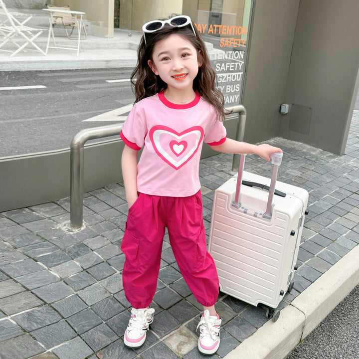 Girls Printed Top With Pyjamas