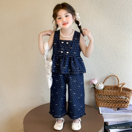 Girls Printed Top with Leggings