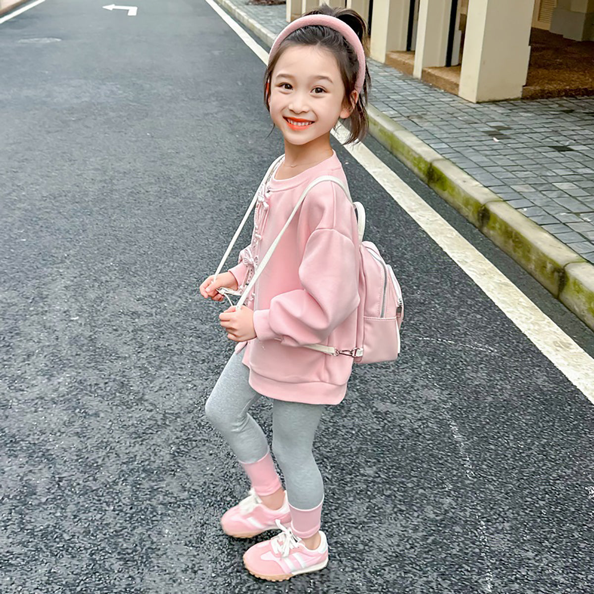 Girls Embellished Top With Leggings