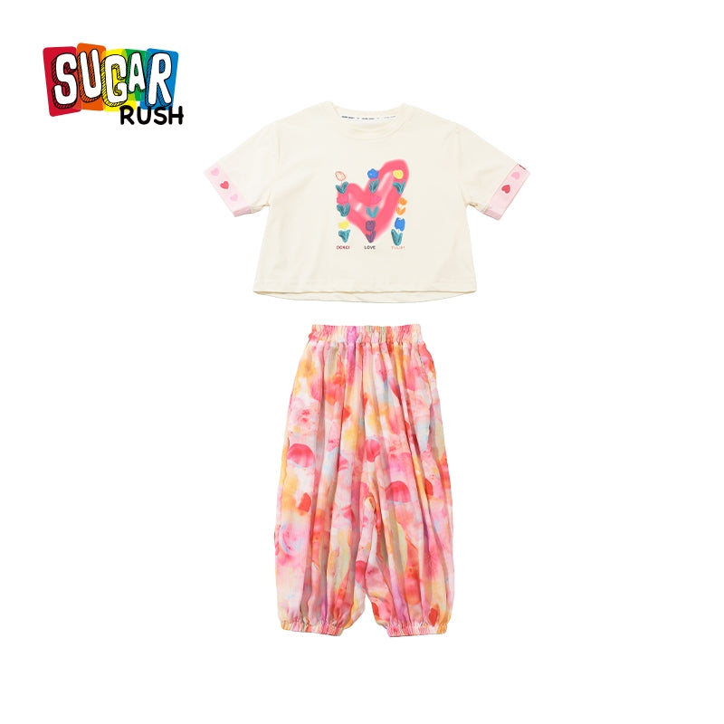 Girls Printed Top with Pyjama