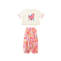 Girls Printed Top with Pyjama
