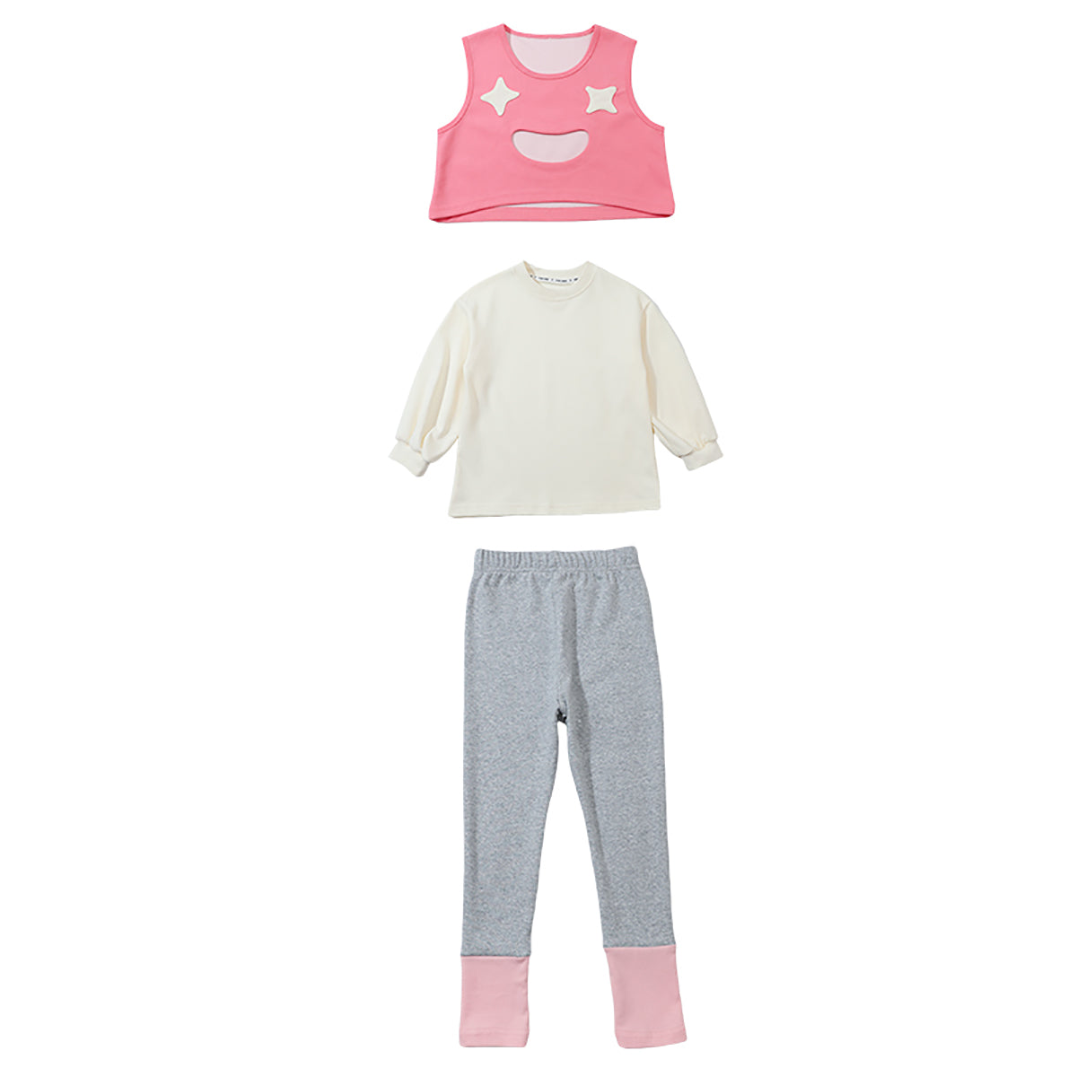 Girls Pure Cotton Top with Leggings