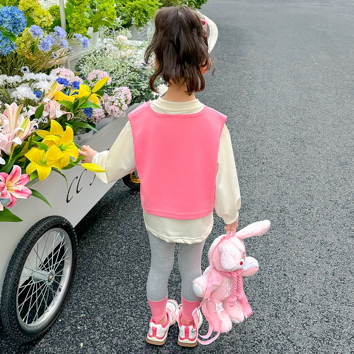 Girls Pure Cotton Top with Leggings