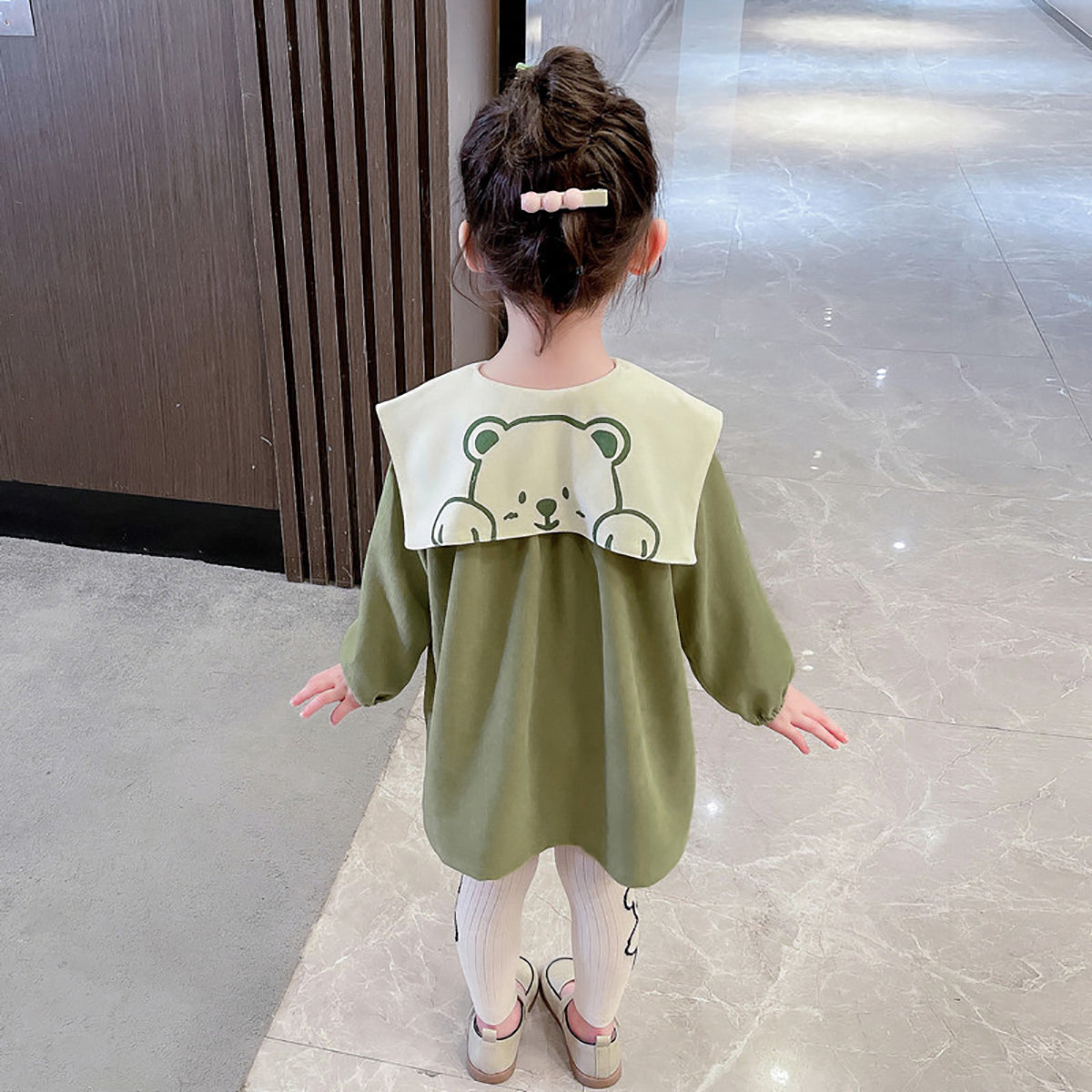 Girls Colourblocked Pure Cotton Top with Legging