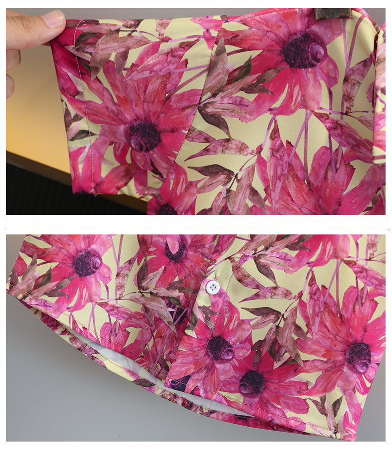 Boys Printed Pure Cotton Shirt with Shorts