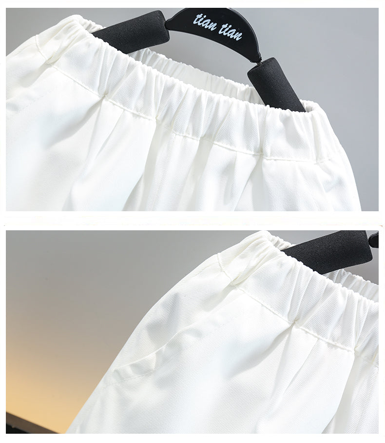 Boys Printed Pure Cotton Shirt with Shorts