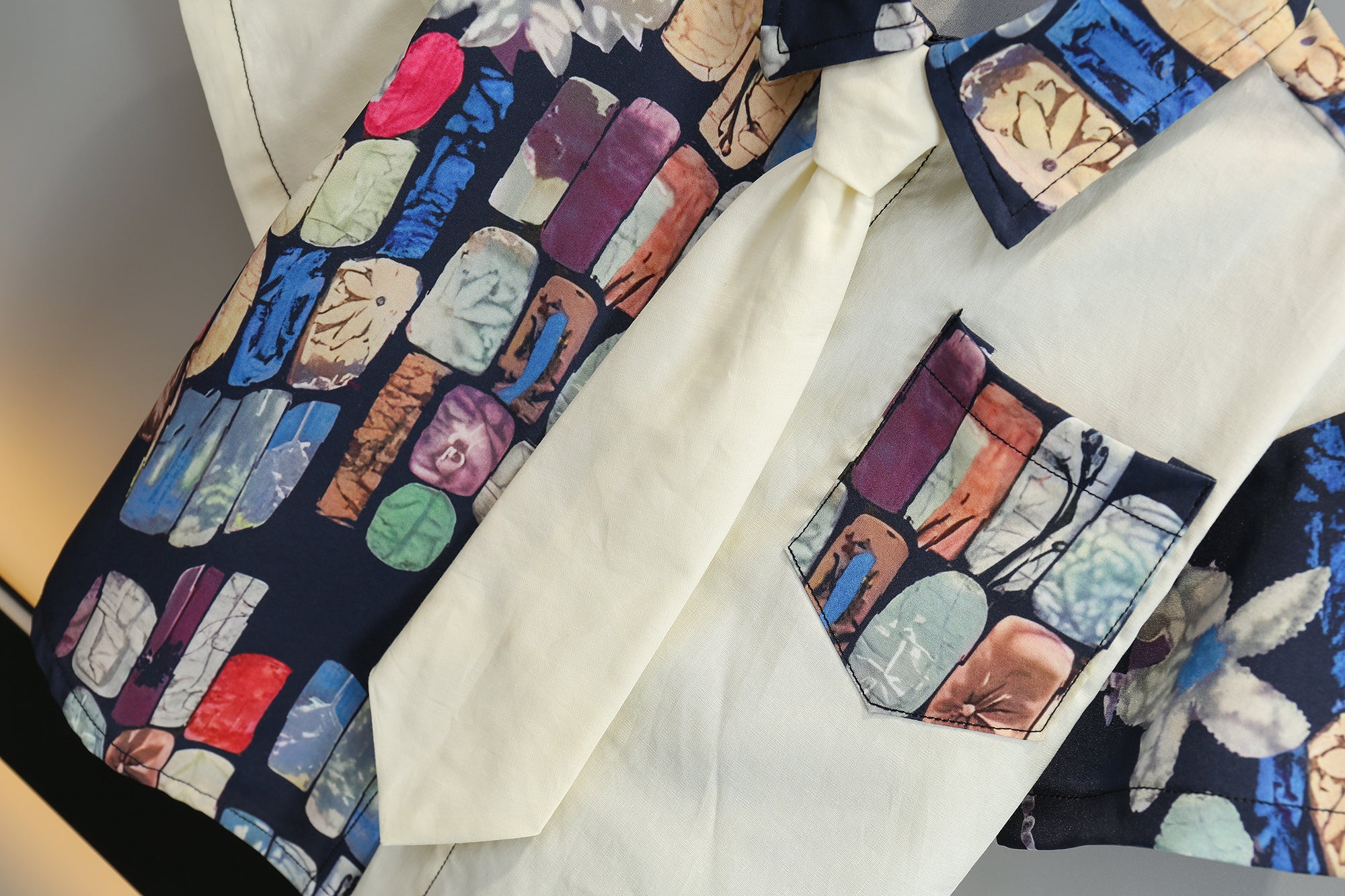 Boys Printed Pure Cotton Shirt With Short