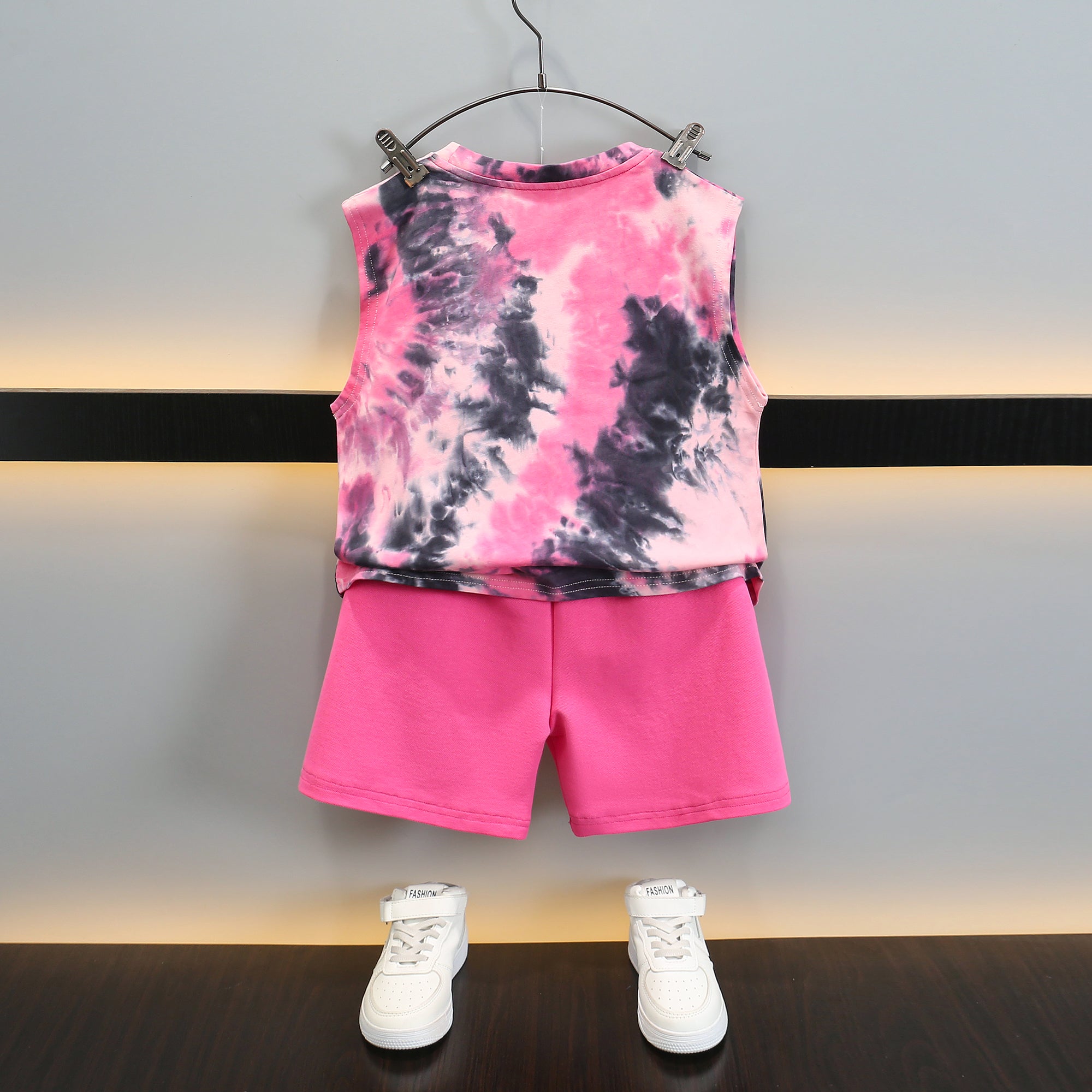 Boys Dyed T-shirt with Shorts