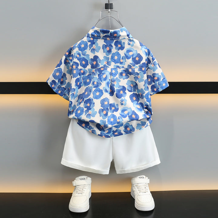 Boys Printed Pure Cotton T-shirt With Short