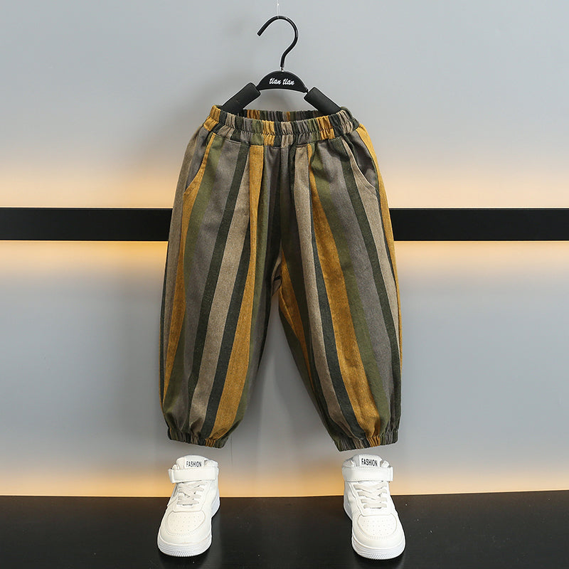 Boys Round Neck T-shirt with Trousers