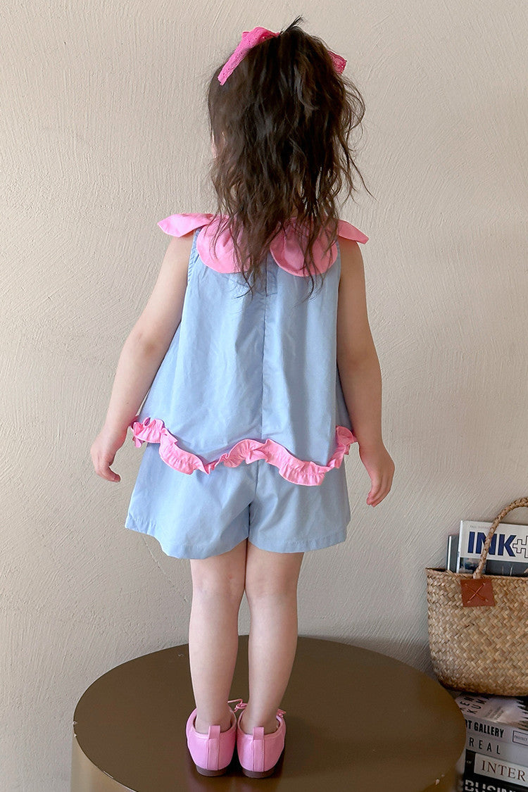Girls Sleeveless Top with Shorts