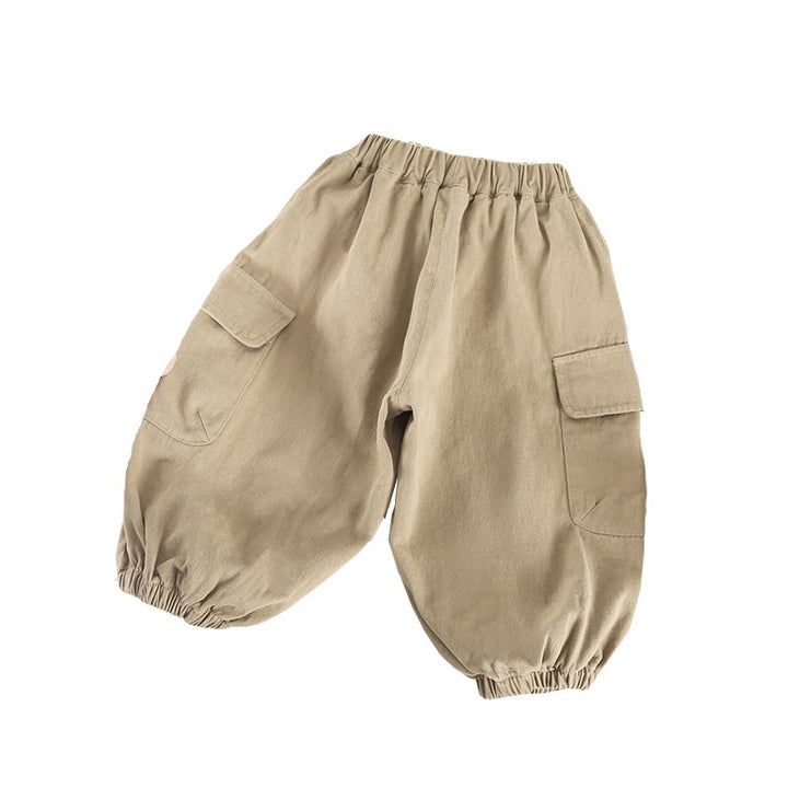 Boys Beige Relaxed Fit Clean Look Jeans