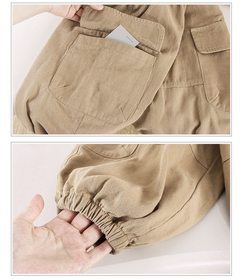 Boys Beige Relaxed Fit Clean Look Jeans