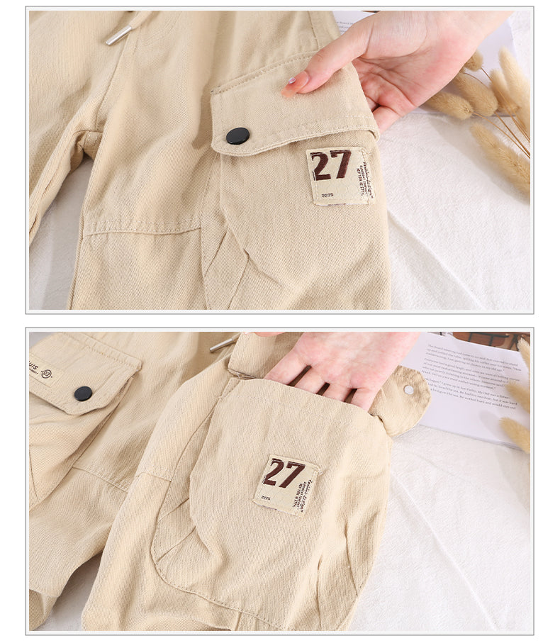 Boys Beige Relaxed Fit Clean Look Jeans