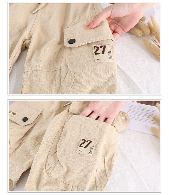 Boys Beige Relaxed Fit Clean Look Jeans