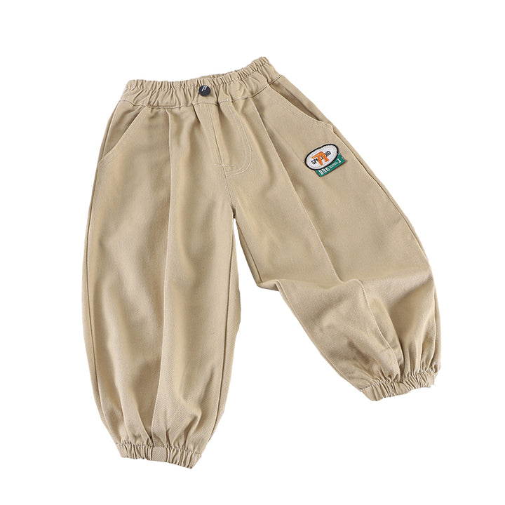Boys Beige Relaxed Fit Clean Look Jeans