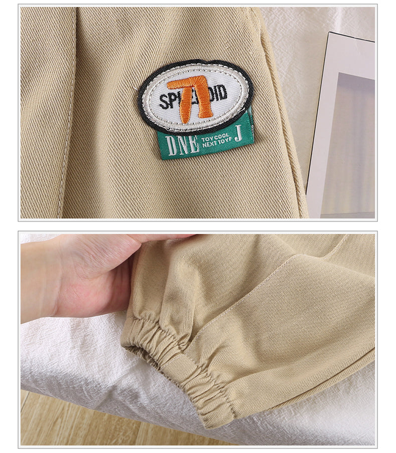Boys Beige Relaxed Fit Clean Look Jeans