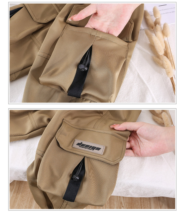 Boys Beige Relaxed Fit Clean Look Cropped Jogger Jeans
