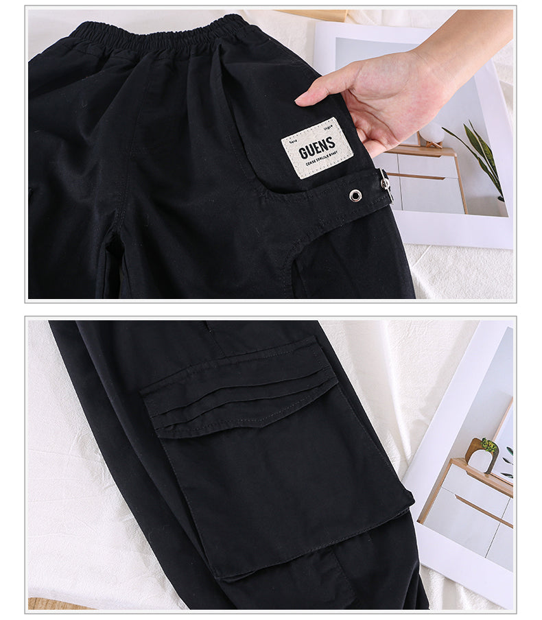 Boys Black Relaxed Fit Clean Look Stretchable Jeans