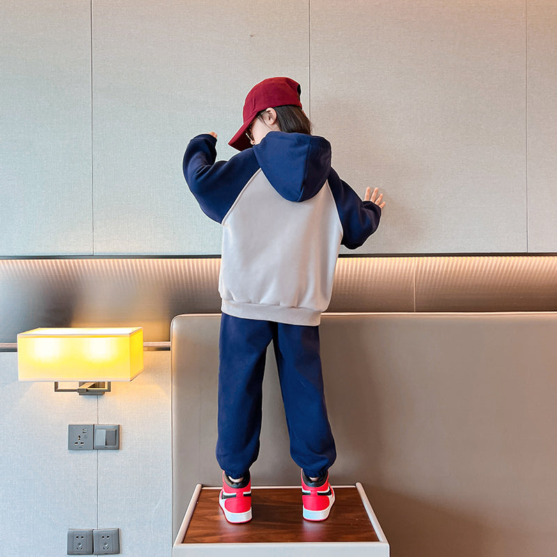 Girls Colourblocked Top with Trousers