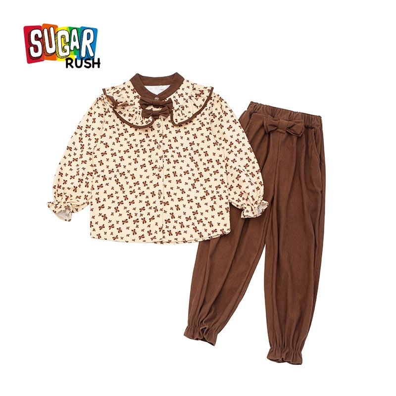 Girls Printed Top with Pyjamas