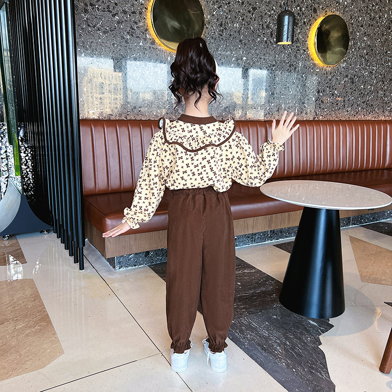 Girls Printed Top with Pyjamas