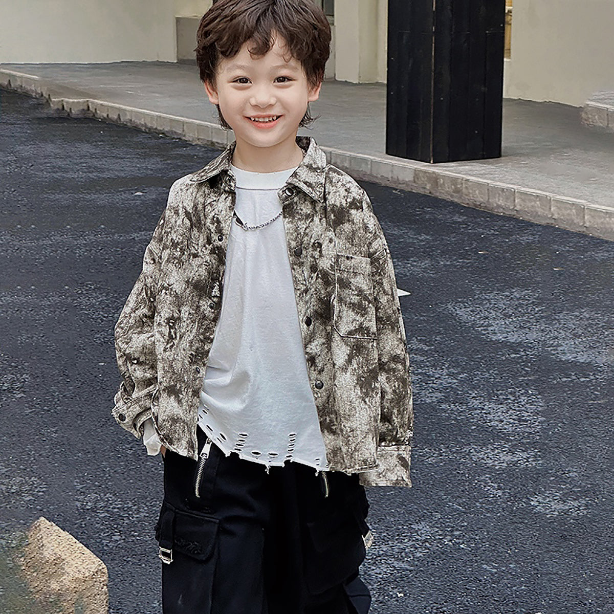 Boys Outdoor Open Front Jacket