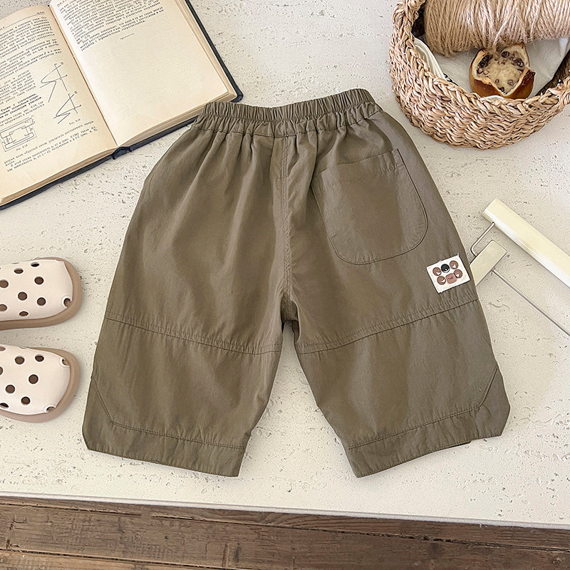 Kids Mid-Rise Cotton Regular Shorts