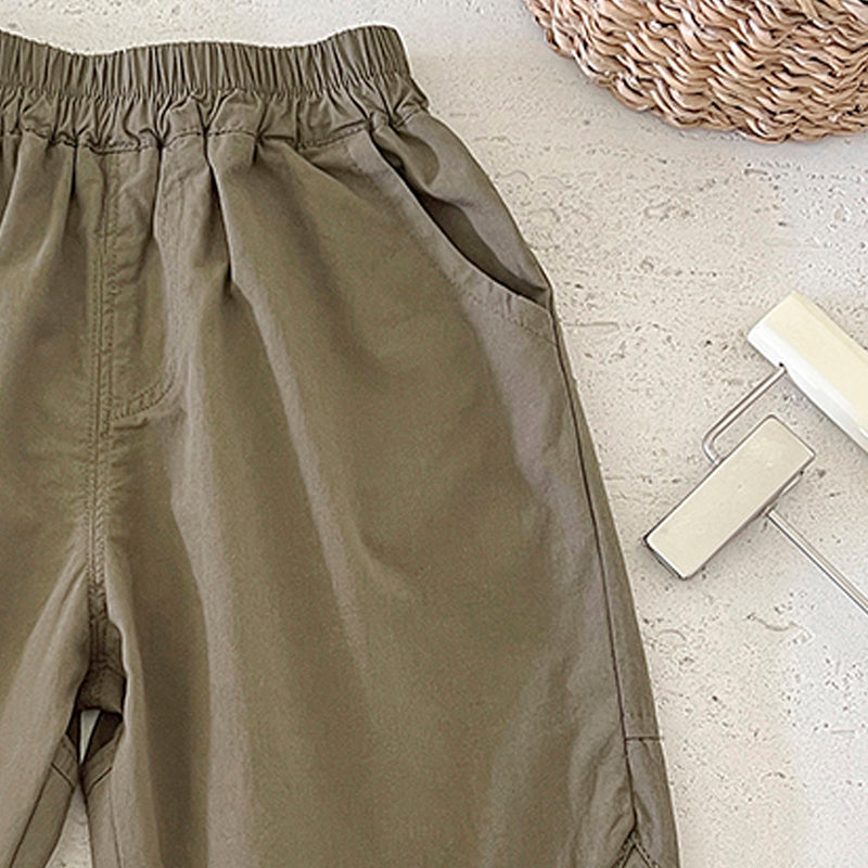Kids Mid-Rise Cotton Regular Shorts