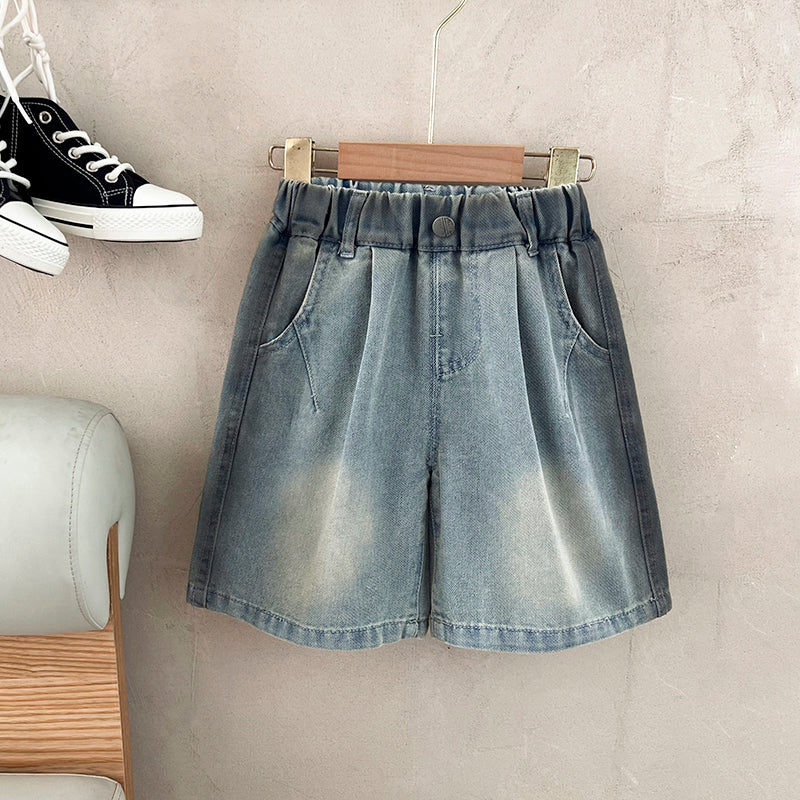 Unisex Kids Denim Shorts