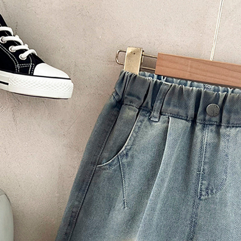 Unisex Kids Denim Shorts