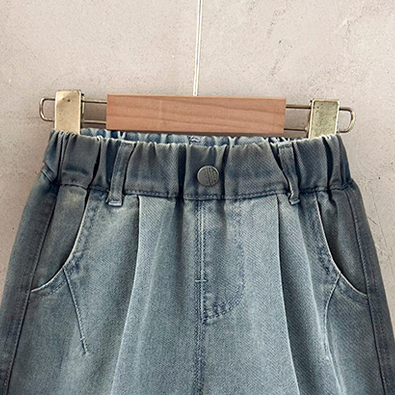 Unisex Kids Denim Shorts