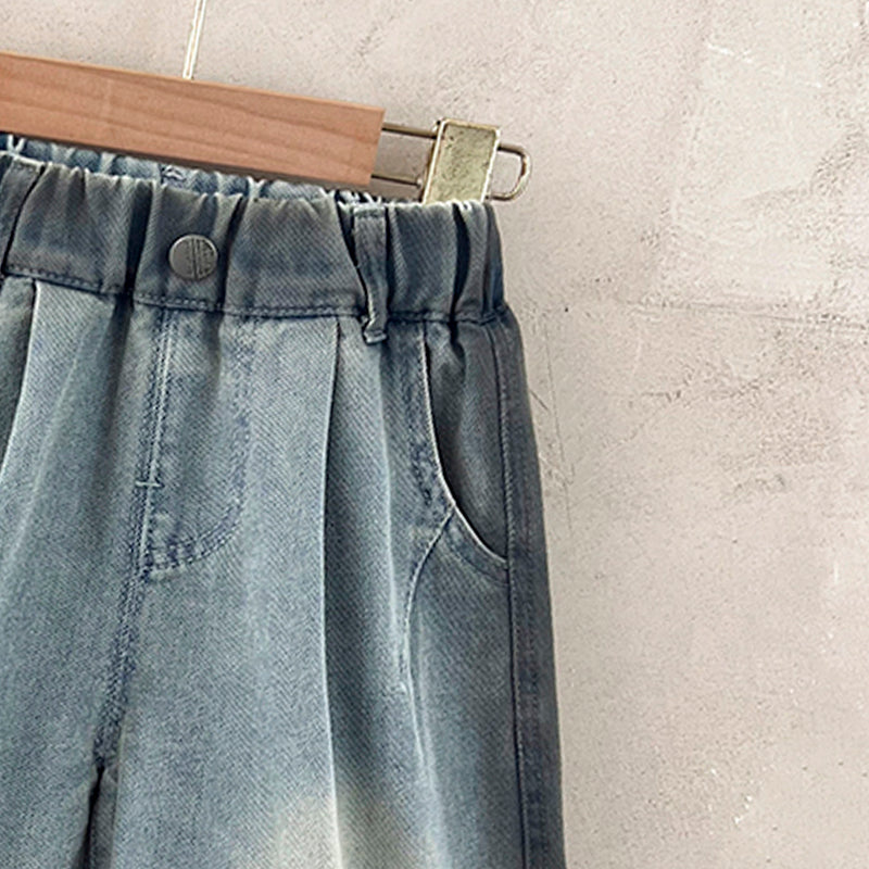 Unisex Kids Denim Shorts