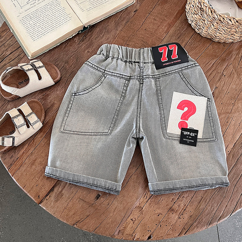 Kids Regular Fit Denim Shorts