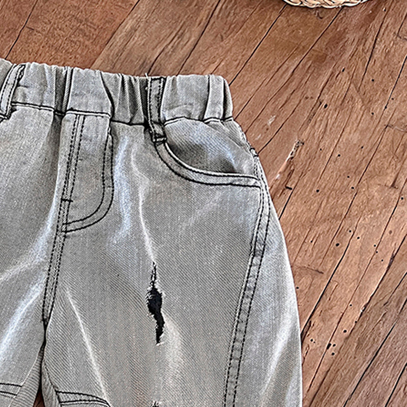 Kids Regular Fit Denim Shorts