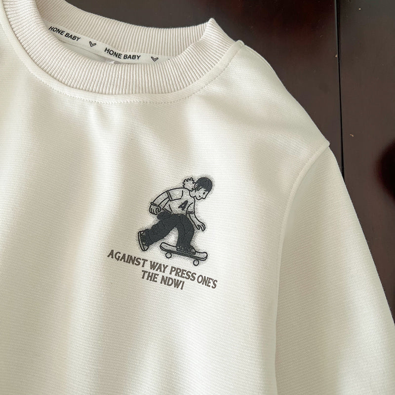 Kids Round Neck Cotton Sweatshirt