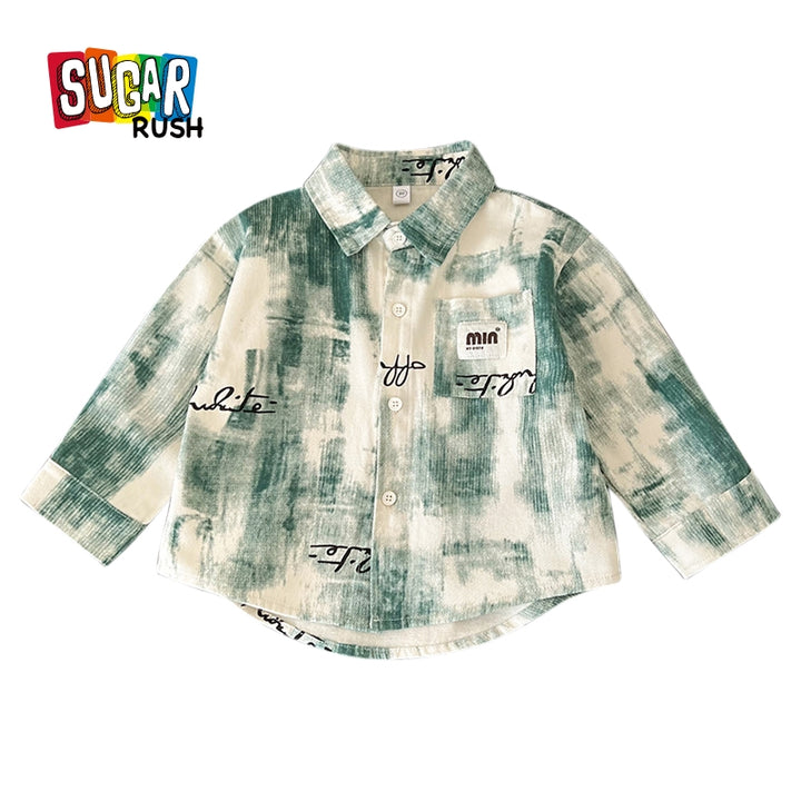 Boys Abstract Printed Casual Shirt