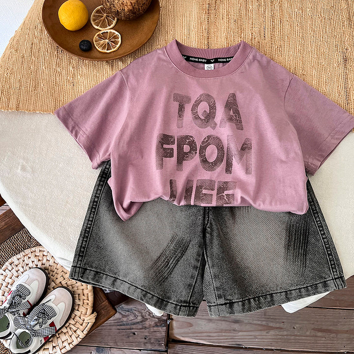 Boys Printed Top With Shorts