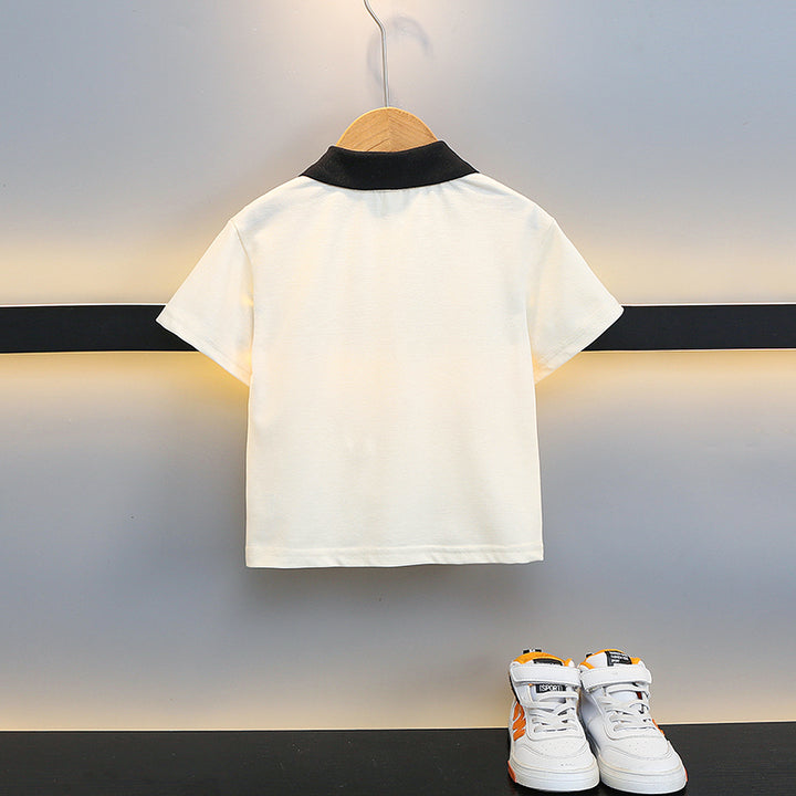 Boys Typographic Printed T-shirt & Shorts