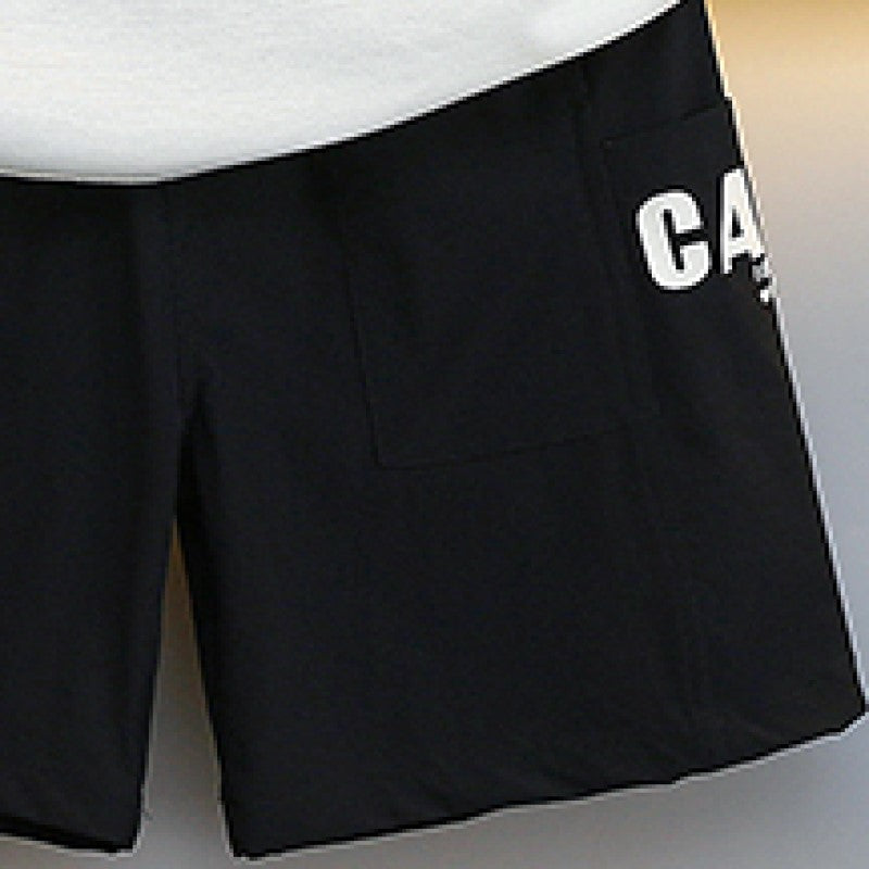 Boys Typographic Printed T-shirt & Shorts