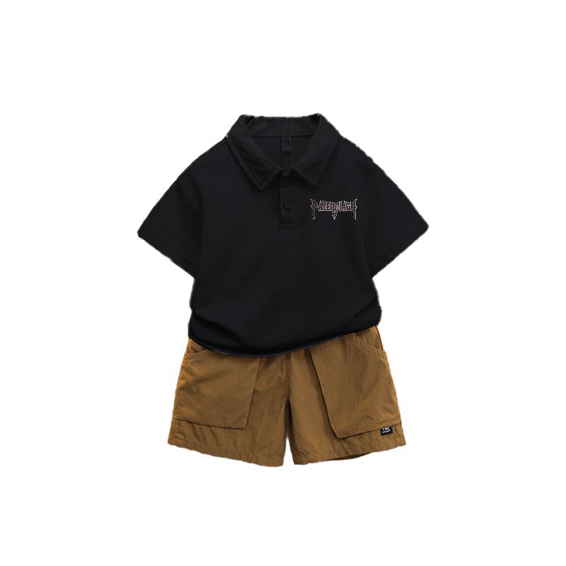 Boys Printed T-shirt with Shorts