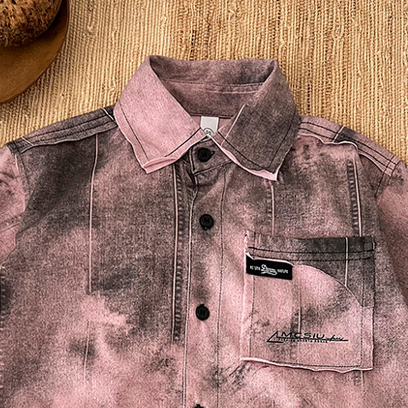 Boys Dyed Shirt With Shorts