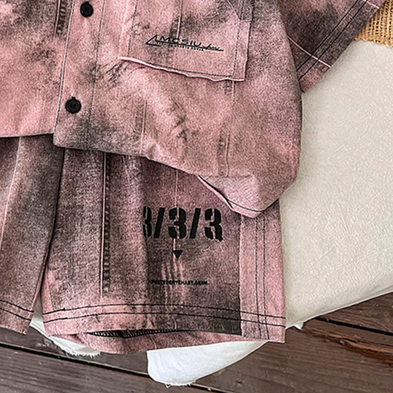 Boys Dyed Shirt With Shorts