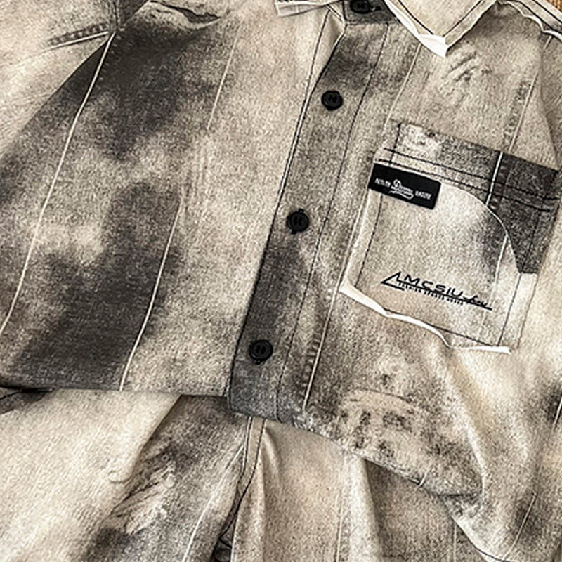 Boys Dyed Shirt With Shorts