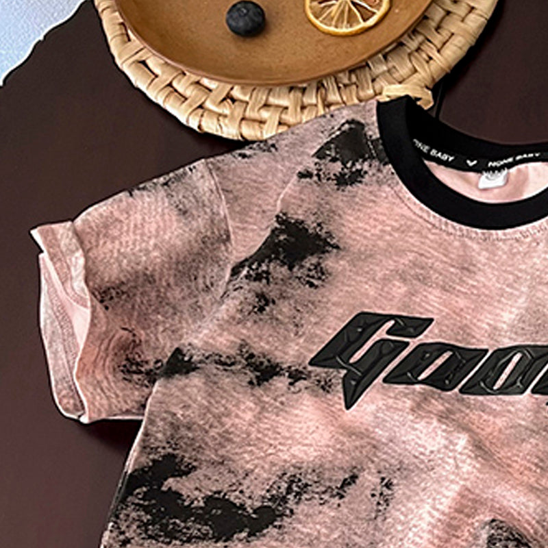 Boys Printed T-shirt With Shorts