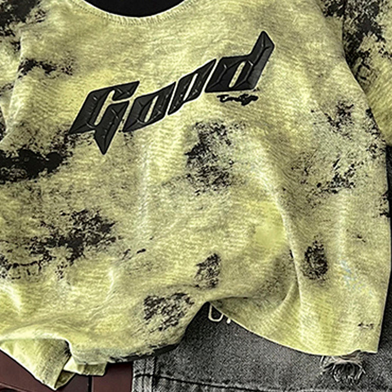 Boys Typography Printed T-shirt With Shorts